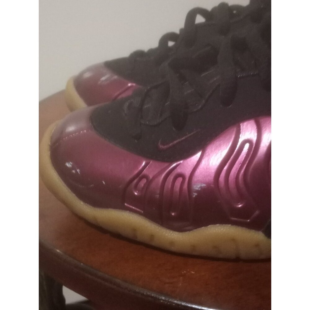 NIKE Little Posite One GS 'Night Maroon' 644791-600 Women's Size 5 Youth Sz 3.5Y - Picture 9 of 14